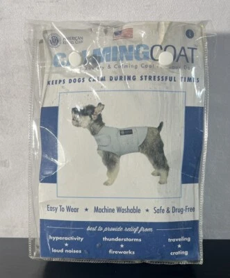 American Kennel Club Anti-Anxiety Calming Coat Jacket Dogs Size Large Gray NEW - Image 1 of 4