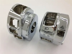Chrome Switch Housing Cover For Suzuki GSXR600/750/1300 2008-16 GSXR1000 2007-08 - Picture 1 of 6
