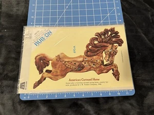 VINTAGE MEYERCORD AMERICAN CAROUSEL HORSE RUB ON DECAL - Picture 1 of 6