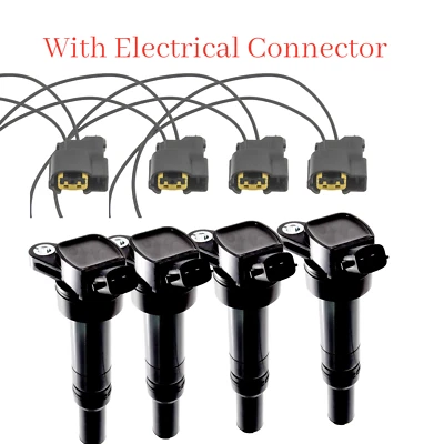 Set of 4 x Ignition coil & Connector Fits: Hyundai Elantra Tucson Kia Forte Soul - Изображение 1 из 4