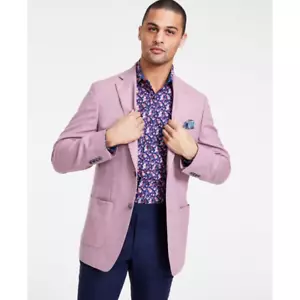 Tallia Men's Slim Weave Wool Blend Sport Coat,Lilac Purple, 40 REG - Picture 1 of 2