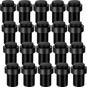 Tapón de puerta 6 piezas topes de piso montados acero inoxidable tapón cilíndrico moderador - Imagen 1 de 14