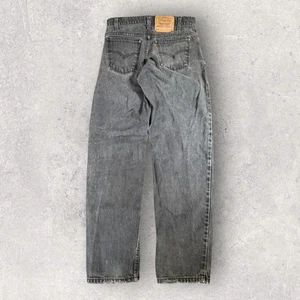 Vintage 90s Levi's 550 Faded Black Orange Tab Jeans Distressed USA Size 29x30 - Picture 1 of 14