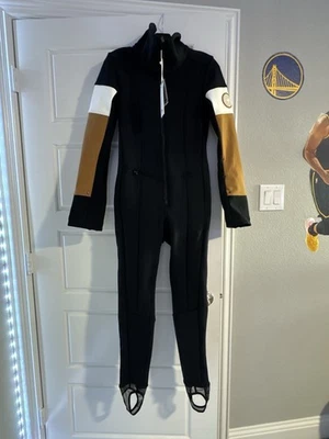 NWT Womens Adults Obermeyer Black/Brown Size 8 Ski Suit $800 Hit The SLOPES! - Image 1 of 4