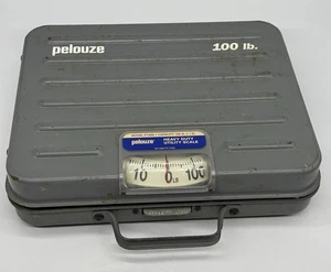 Vintage Pelouze Heavy Duty Utility Scale 100 Pound Capacity Model P100S Gray - Picture 1 of 7