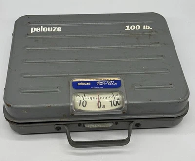 Vintage Pelouze Heavy Duty Utility Scale 100 Pound Capacity Model P100S Gray - Image 1 of 4