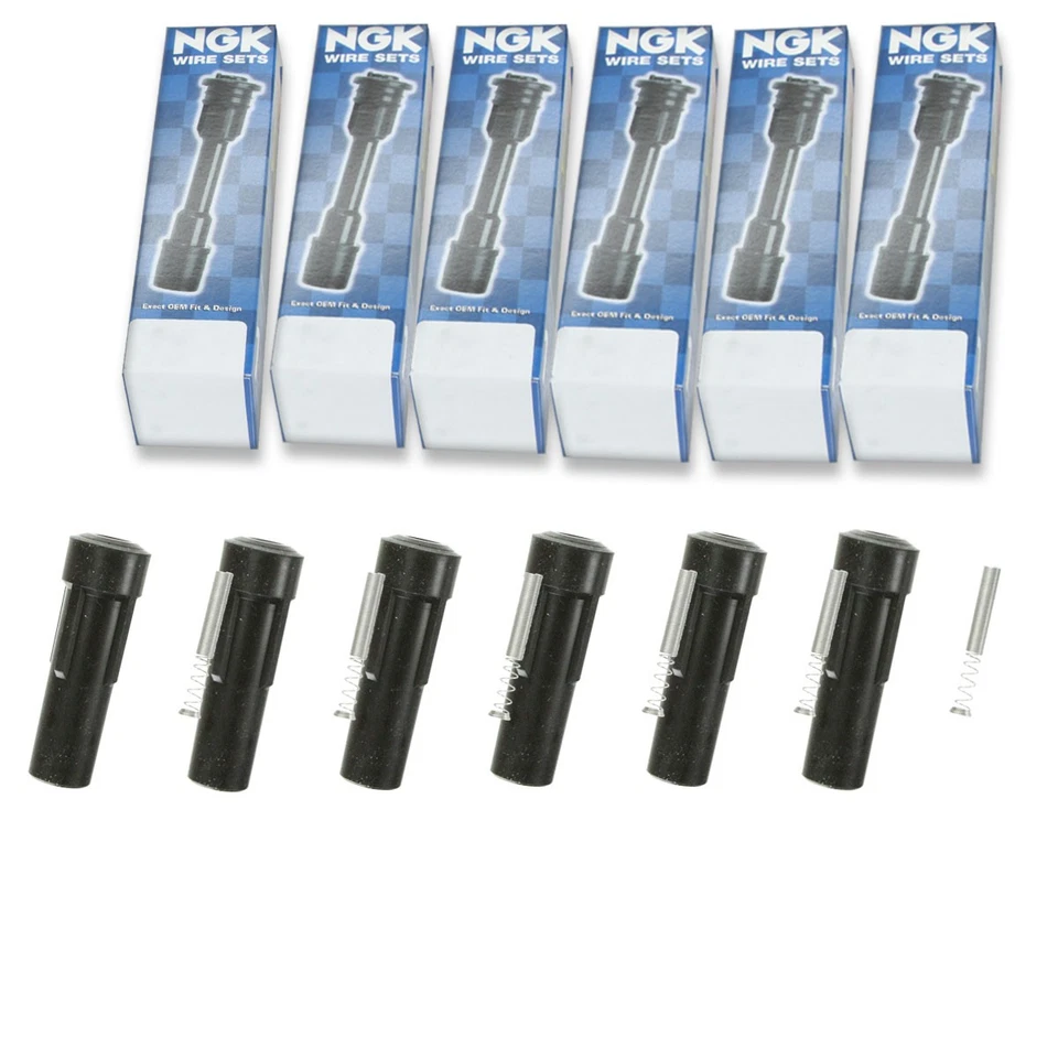 Bota de bobina de encendido NGK de 6 piezas para Jeep TJ 2000-2006 4,0 L L L6 - Direct Spark mo Foto 1 de 4