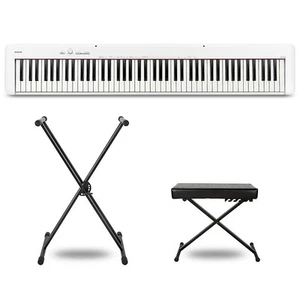 Casio CDP-S110 Digital Piano With X-Stand and Bench White Essentials Package - Picture 1 of 8