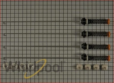 Nuevo kit de varilla de suspensión para lavadora Whirlpool original OEM W11130359 Foto 1 de 2