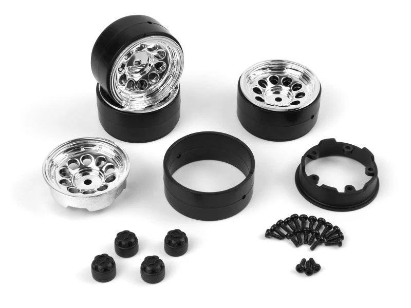 HPI 160842 CS-10 Beadlock Chrome Wheel 1.2in (4pcs) for Ventura18 - Image 1 of 1