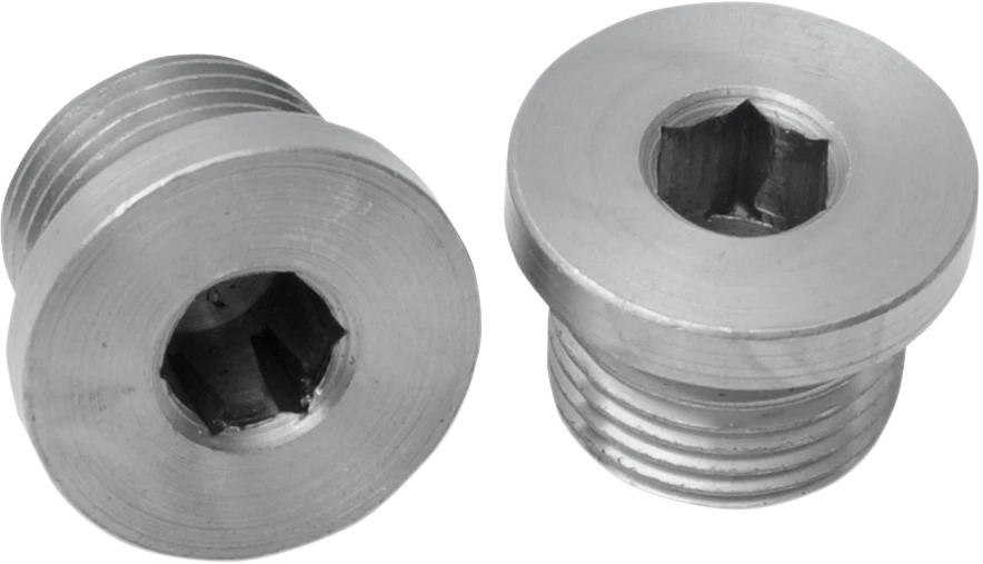 Enchufes de puerto sensor O2 de escape cromados Bassani de 18 mm para Harley Davidson Foto 1 de 1