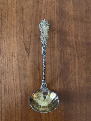 Gorham Imperial Chrysanthemum Silver Plate Soup Ladle Serving Spoon Silverplated - Image 1 of 3