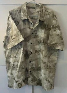 Trader Bay Pacific Islands All Over Button Up Collared Shirt Men’s Size XL - Picture 1 of 8