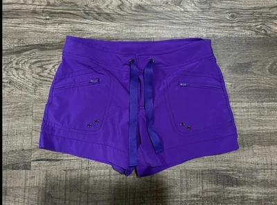 Athleta Breeze Women's Size 0 Drawstring Shorts Purple Zippered Pockets - Image 1 of 3