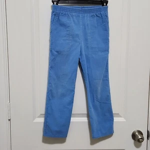 Vtg Kitestrings Boys 7 Blue Pull On Corduroy Pants Runs Small See Measurements - Picture 1 of 7