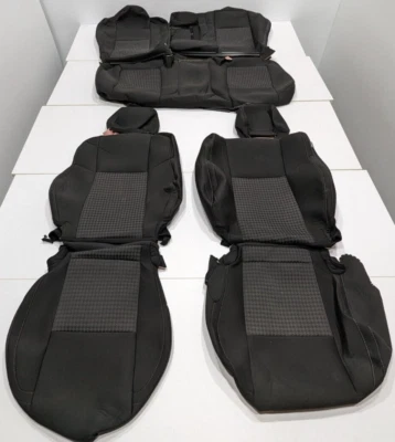 Fundas de asiento de tela de despegue de fábrica para Challenger Scat 2015-2023 negras LR169 Foto 1 de 4