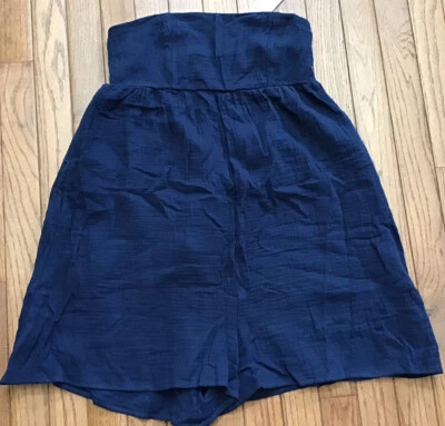 New L.A. Hearts Pacsun Romper Navy Small Back Zip Stretch Lining  Cotton (C40-16 - Image 1 of 4