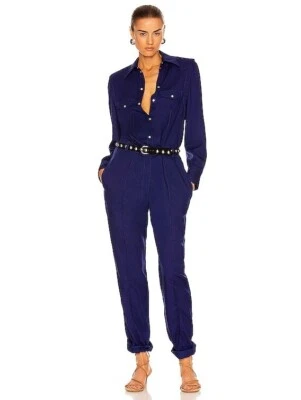 Mono Isabel Marant verde azulado índigo azul perla camisa occidental a presión 36 nuevo con etiquetas Foto 1 de 4