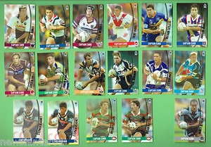#D508. 2003 RUGBY LEAGUE TELEGRAPH CAPTAIN CARDS PLUS THE TWO ERROR CARDS - Picture 1 of 1