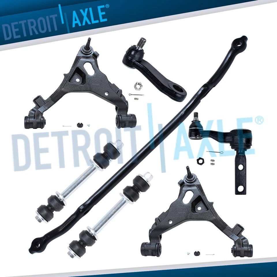 Brazo de control inferior delantero 4x4 barra de amarre rueda loca Pitman para Ford F-150 perno de 2,48 pulgadas Foto 1 de 4