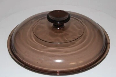 Pyrex Corning Ware Visions Round Brown/Amber V-2.5-C Replacement 8-1/2" Lid new