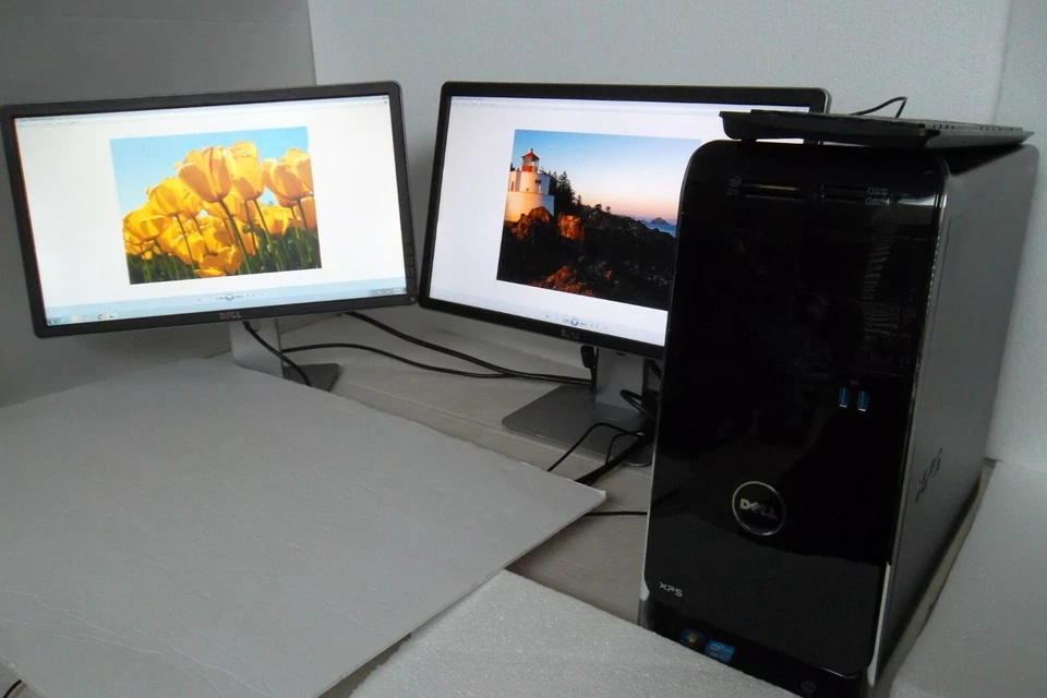 Dell XPS 8500 Intel Core i7 3.40GHz 16GB 500GB Wi-Fi Nvidia GT 640 w/22" Monitor - Image 1 of 4