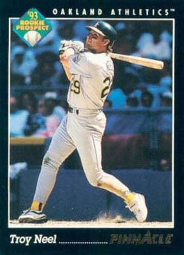 #246 Troy Neel - Oakland Athletics - 1993 Pinnacle Baseball - Image 1 of 1