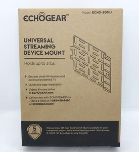 Universal Streaming Device Mount Holds Media Up to 3lbs Securely New Echogear - Picture 1 of 4