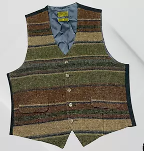 Evergreen Outerwear 100% Wool Vest XL Green Full Zip Sportswear Casual - Picture 1 of 7