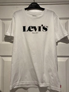 Older Boy’s Levi’s White T-Shirt Aged 16 Years (176cm) - Picture 1 of 10
