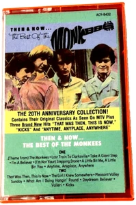 Then and Now The Best of the Monkees 20th Anniversary Cassette Tape 1986 Arista - Picture 1 of 9