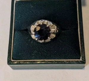 Vintage 9ct Gold Ring Ruby Signet Ring Size T 1/2 5.40g - Picture 1 of 7