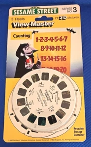 SEALED Sesame St Street Counting #3 view-master 3 Reels Pack - Picture 1 of 2