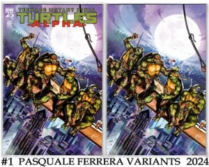 TEENAGE MUTANT NINJA TURTLES ALPHA #1-PASQUALE FERRERA EXCLUSIVE VARIANT SET-IDW - Picture 1 of 5