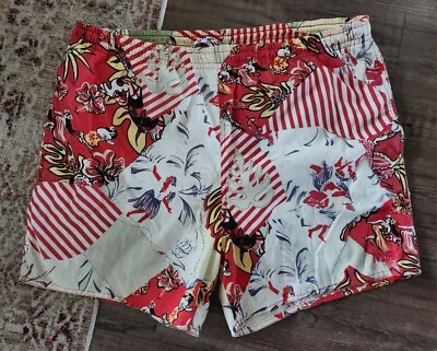 Bañador Newport Vintage Azul Para Hombre Floral Forrado Isla Pantalones Cortos Talla Grande Foto 1 de 4