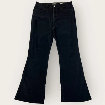 Y2K 复古 NYDJ 灯芯绒裤子女式 12 喇叭腿 Lived-In Cozycore 穿过经典 — 第 1/4 张图片