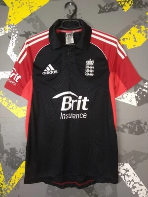 England Team Jersey Cricket Shirt Black Polyester Mens Size M ig93 - Image 1 of 4