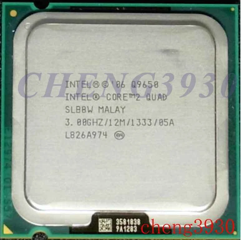  Intel Core 2 Quad Q9650 3 GHz 12MB 1333MHz 4-Kern Sockel 775 CPU-Prozessor - Image 1 of 1