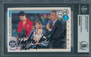 1990 Kingpins Bowling #87 Parker Bohn III Signed RC Beckett Authentic Auto BAS - Picture 1 of 2