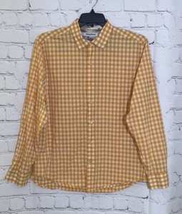 Tommy Bahama Men's Large Shirt Long Sleeve Orange Check Button Up - Picture 1 of 11
