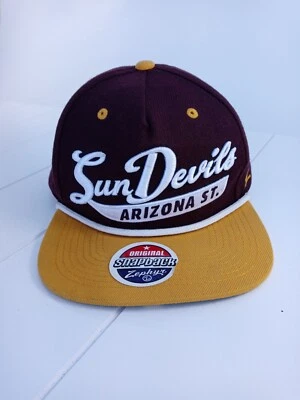 Arizona State Sun Devils Cap Zephyr Original Snapback Embroidered Hat - Image 1 of 4