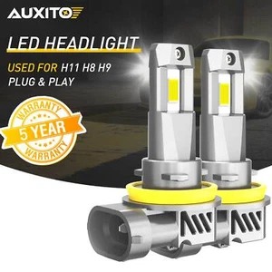 2x AUXITO M3Splus LED Bulbs H11 H9 Headlight High or Low Beam Bright White 6500K - Picture 1 of 9