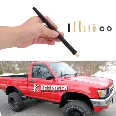 Short 7" Antenna Mast Rod Roof AM/FM Radio Signal Refit For TOYOTA Pickup Truck - Image 1 of 4