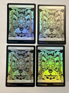 FOIL 4x Plains ONE MTG 267 PHYREXIAN FULL ART LAND M/NM - Picture 1 of 3