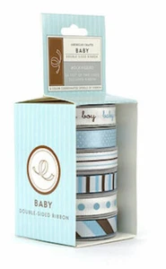 American Crafts Occasions Ribbon Double Sided 3/8" 6 Spools Baby Mockingbird - Picture 1 of 1