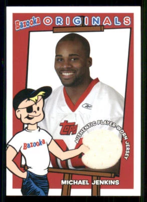 2004 Bazooka Originals Jerseys #BOMJ Michael Jenkins - Image 1 of 2