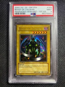 PSA 9 MINT 2002 YU-GI-OH! PSV Beast of Talwar Pharaoh's Servant 1st Edition 103 - Picture 1 of 2
