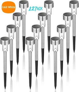 Solar Pathway Lights Outdoor, 12 Pack Upgraded Solar Outdoor Lights,Bright Solar - Picture 1 of 8