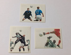 Lote x3 pegatinas Peel & Play Panini 2004 SPL Premier League escocesa - Imagen 1 de 4