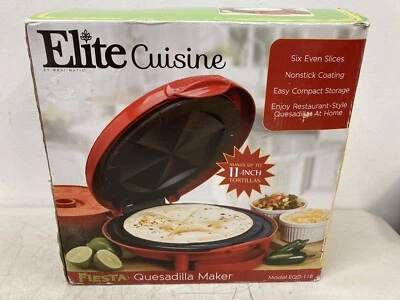 Elite Cuisine por Maxi-Matic Fiesta Quesadilla Maker Modelo EQD-118 NUEVO Foto 1 de 4